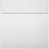 7 1/2 x 7 1/2 Square Envelopes - 70lb. White (50 Qty) | Perfect for Catalogs, Annual Reports, Brochures, Magazines, Invitations | 10951-50