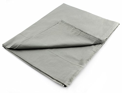 100% Cotton Body Pillow Case Cover (True Gray); 20 x 54 Inches
