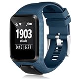 HUMENN Band Compatible with Tomtom Runner 2/3 Series,Spark 3,Golfer 2,Adventurer - Silicone Replacement Runner Watchband Watch Strap for Women Men