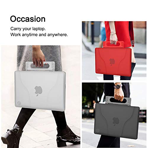 VAESIDA Laptop Case,MacBook Case,Plastic Hard Case Shell with Hand-Held and Bracket& Keyboard Cover & Screen Protector (MacBook Air 13.3" A1369/A1466, Green)