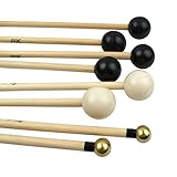 IKN Xylophone Bells Mallets/Sticks with Different Hard,Set of 4 Pairs