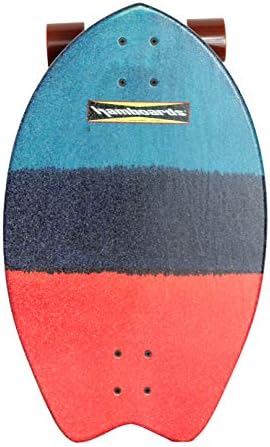 Hamboards Biscuit Cruiser 24" Longboard Skateboard for Pumping, Landsurfing & Land Paddling - Laminated Birch/Super Hard Bamboo