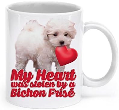 Bichon Frise Mug - Bichon Frise Gifts - My Heart Was Stolen By A Bichon Frise - Bichon Coffee Mug
