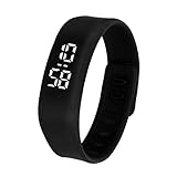 Beautyvan LED Sports Running Watch Date Rubber Bracelet Digital Wrist Watch