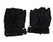Etrance Ventilate Wear-resistant Half Finger Tactical Gloves Hard Knuckle and Foam Protection for Shooting Airsoft Hunting Cycling 1 Pair Black M
