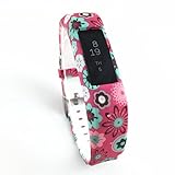 Lwsengme Silicone strap for Fitbit Alta Wrist Replacement Band Smart Watch Fitness Strap Accessory (Flower-019)