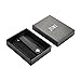 JUMI Key Case Bag Genuine Leather Car Keychain Organiser Wallet Cover Holder Black