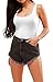 SUNRO Women's Sexy Scoop Neck Bodysuits Jumpsuits (White, Medium)