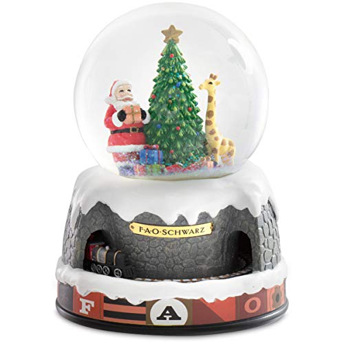 Amazon.com: FAO Schwarz Holiday Snow Globe with Moving Train, Charming