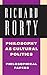 Philosophy as Cultural Politics (Philosophical Papers, Vol. 4)