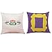 Pillow Case 1818 inch Frame Yellow Peephole Handmade Door Frame-Central Perk Coffee Time Souvenir Pillow Cover for Fans