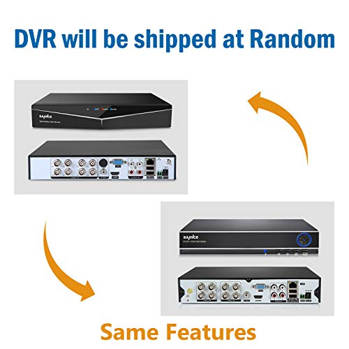 SANNCE 5-in-1 CCTV DVR Security System 8 Channel with 1TB Hard Disk Drive, Playback, USB Backup, Email Alert Function Included