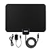 TV ANTENNA, 50 Mile Range Amplified TV Antenna with Detachable Amplifier Signal Booster for High Performance and 10ft Coaxial Cable(Black)
