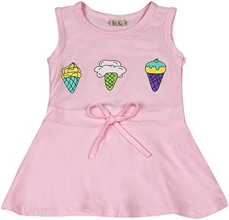 ICABLE Baby Girls Cotton Blend Knee Length Frock