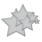 Spellbinders S4-092 Nestabilities 5-Piece Concentric Die Template, Stars