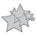Spellbinders S4-092 Nestabilities 5-Piece Concentric Die Template, Stars