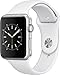 New Apple Watch Series 1 42mm Smartwatch (Silver Aluminum Case, White Sport Band)