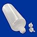 510 Central 100mL LDPE Plastic Thin Tip Dropper Bottles (6 Pack, Multi Color Caps)