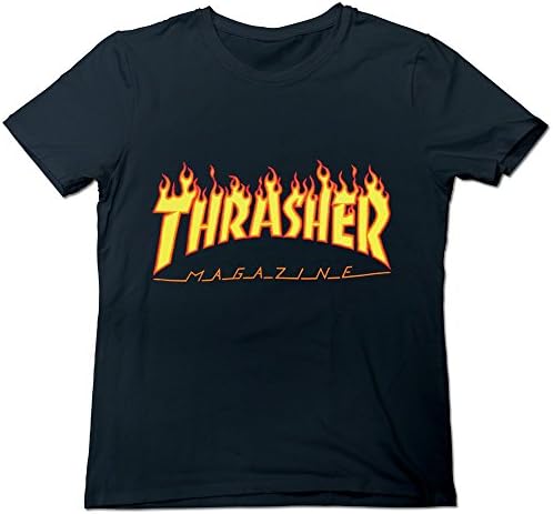 Hlopp Men's Thrasher Magazine Tee Shirt Black