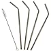 Extra Long Stainless Steel Drinking Straws for 30 oz Tumblers and 20 oz Cups,Set of 4 | Reusable Eco Friendly Drinking Metal Straws 10.5” | Fits Yeti, RTIC, Ozark tumblers | Cleaning Brush Included