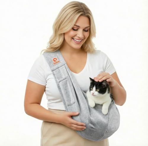 Tomkas Pet Sling Carrier M Gray