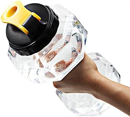 Dreamsoul 2.2L / 75oz PETG Eco-friendly Dumbbell Shape Water Bottle Fitness Equipment Sport Kettle Space Cup - Transparent