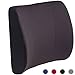 DMI Lumbar Support Pillow for Office or Kitchen Chair, Car Seat or Wheelchair comes with Removable Washable Cover and Firm Insert to Ease Lower Back Pain and Discomfort while Improving Posture, Black primary