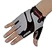 BOODUN B-001 Cycling Half Finger Gloves with Shock-Absorbing Foam Pad, Grey, Large