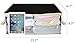 Stackable Clothes Storage Organizer for Closet Large Capacity Blanket Storage Bags with Two Reinforced Handles, for Bedding, Sheet, Pillow, 3 Packs, Black