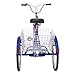 MOPHOTO Adult Tricycles Three Wheel Bike Cruise Trike, Adult Tricycle 16 Inch for Men/Women/Elderly/Young (16-Inch Wheel, 1-Speed, Star Stripes)thumb 2