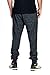 PROGO USA Men's Joggers Sweatpants Basic Fleece Marled Jogger Pant Elastic Waist (X-Small, Marled Black)