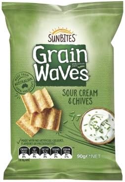 Grain Waves Sour Cream and Chives 90g x 15