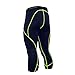 Baleaf Men's Compression Capri Baselayer Running Tights 3/4 Tight Navy Size M
