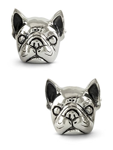 ZAUNICK French Bulldog Cufflinks Sterling Silver