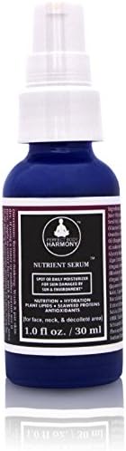 Nutrient Serum for Face, Neck, & Decollete; Sun & Environmental Damage Repair Support. MSM, Vitamin C, Plant Lipids, Seaweed Proteins, & Antioxidants Support for Photo-Aging Skin; 1.0 oz