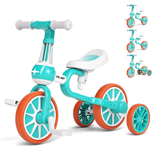 GLAF 4 in 1 Kids Tricycles for 1 2 3 4 Years Old Boys Girls Trikes