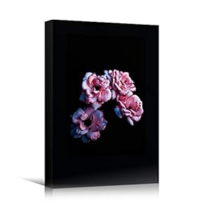signwin Canvas Wall Art Pink Flower Portraiture Colorful...