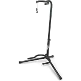 OnStage XCG4 Black Tripod Guitar Stand, Single