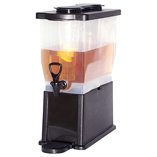 Service Ideas CBDP3BLK Beverage Dispenser, Rectangular, 3 gal, Black