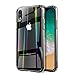 Case Compatible with iPhone XR / iPhone Xs Max Tempered Glass Case, 6.1/6.5 inch Transparent Cover Case, Resilient Shock Absorption and Explosion Protection Design (Crystal Clear, for iPhone Xs Max)