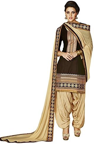 Cotton Embroidered Salwar Kameez Dupatta Stitched Dress Suit Set for Women by Dream Angel Fashion