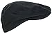 Ted and Jack - Street Easy Traditional Solid Cotton Newsboy Cap (Black X Large, Black)