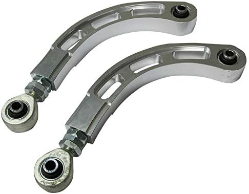 JIUAUTOPARTS Spherical Bearing Rear Camber Arm Kit for Mitsubishi Lancer 2002-2004 2008-2014 Silver