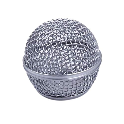Steel Mic Ball Head for Beta Silver Mesh Design Dent Resistant Fits Standard Dynamic Microphones Durable Replacement Accessory