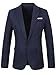 GARSEBO Men's Casual Dress Suit Slim Fit Stylish Blazer Coats Jackets Navy