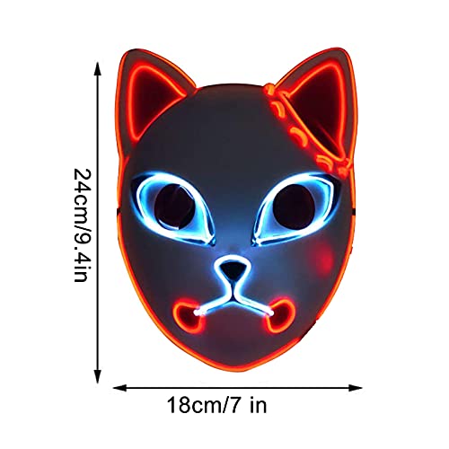 Demon Slayer Led Mask, Led Halloween mask Sabito Makomo Kamado Tanjirou