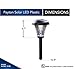 Moonrays 91381 Payton Solar LED Plastic Path Light, 2X-Brighter, Hammered Glass Look, provides 360 Display of Warm LED Lighting, Emits 2.4-lumens, 12-inch area of illumination, 8-Pack