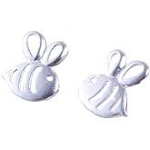 Helen de Lete Lovely Honey Bee Sterling Silver Stud Earrings Bumblebee Stud Earrings for Women