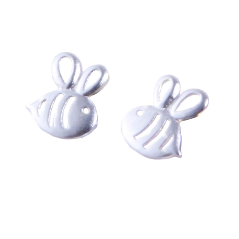 Helen de Lete Lovely Honey Bee 925 Sterling Silver Earrings