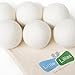 Little Likes Dryer Balls, Pack of 6 Dryer Balls, 100% Organic, Reusable, Reduce Wrinkles, Saves Drying Time & Chemical Free, Handmade Dryer Balls